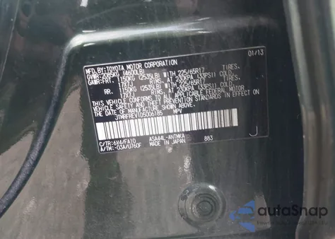 2013 Toyota Rav4 Xle z USA, uszkodzony, nr VIN JTMRFREV1D5006185